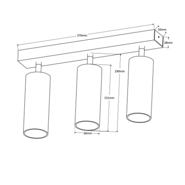 Mini Tube 3 on GU10 Mini Tube series Exterus Quality LEDlighting